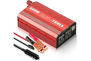 YSOLX Power Inverter: Convert DC 12V to 110V AC for Road Trips and Camping