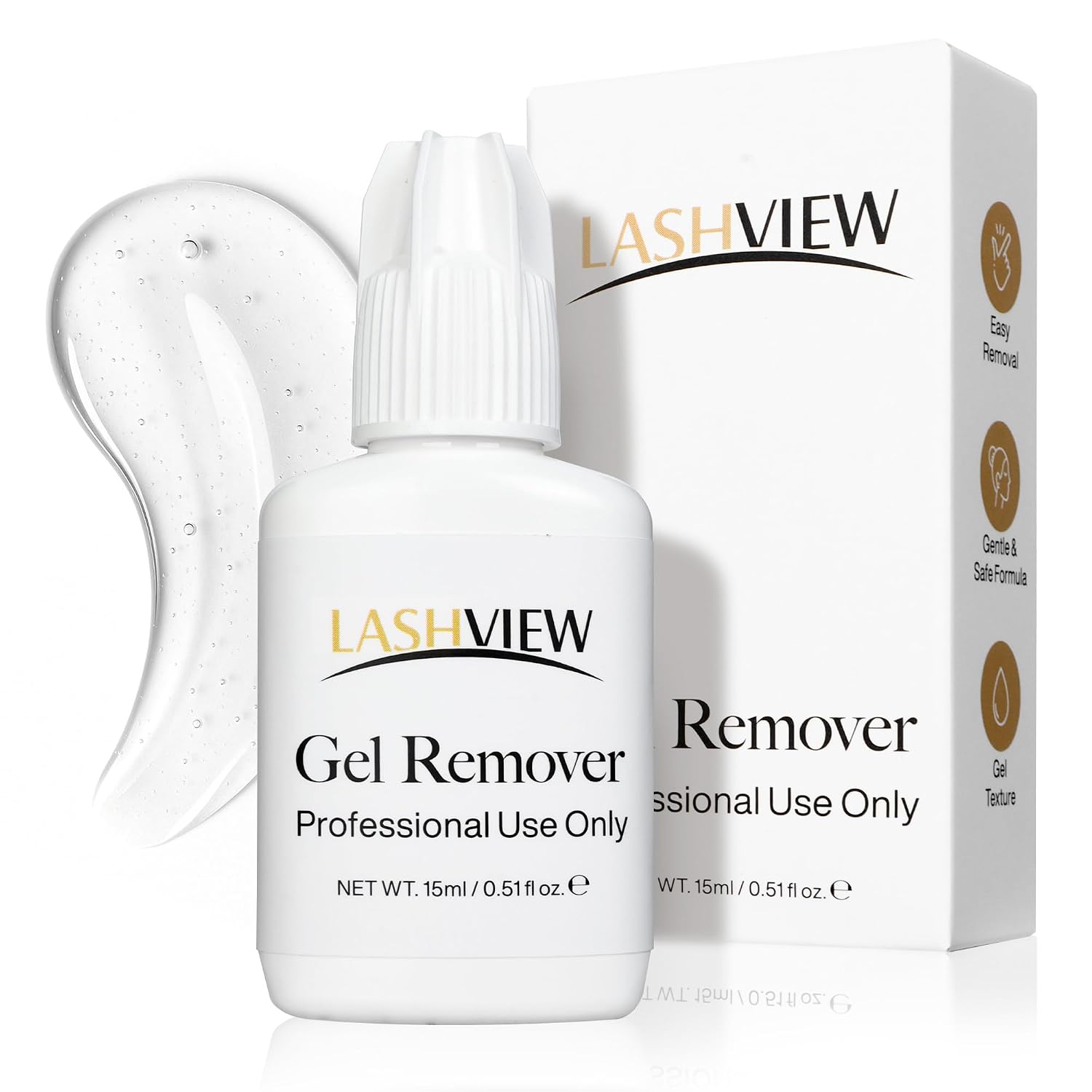 LASHVIEW Sensitive Lash Remover Gel - Gentle Eyelash Extension Care