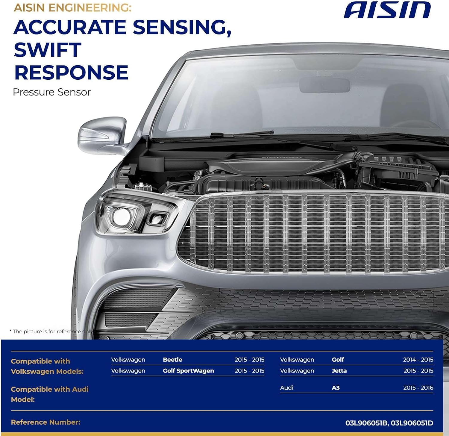 AISIN AFTERMARKET PRSVG-00458 Differential Pressure Sensor