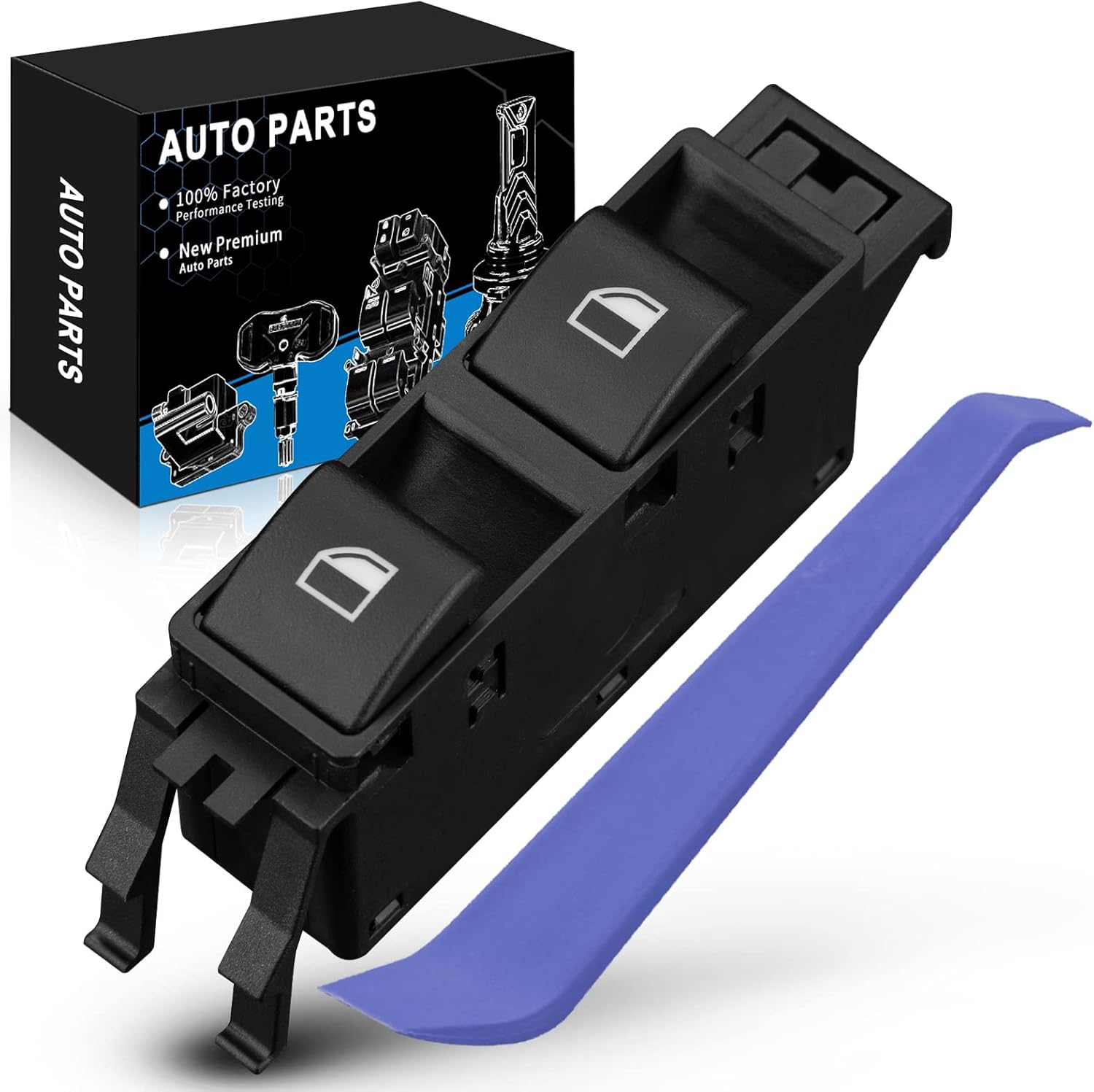 Power Window Switch 61316902179 Front Right Passenger Side Switch Fits for:-BMW 320i 323i 325i 325xi 328i 330i 330xi 1999 2000 2001 2002 2003 2004 2005 OE#901-526, 1S13014, DWS-903