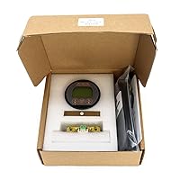 Vista 4 de QWORK Monitor de batería Voltímetro Amperímetro, rango de corriente de voltaje 8V-80V, medidor de corriente de voltaje 0-100A con cable