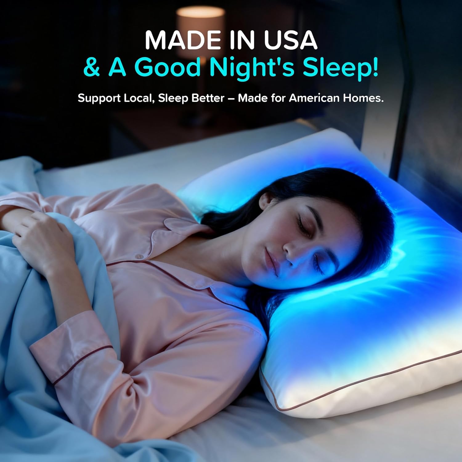 puredown® Made in USA Goose Feather Down Pillows, Standard Size Set of 2, 100% Cotton Cover, Bed Feather Pillows for Sleepering - Image 2