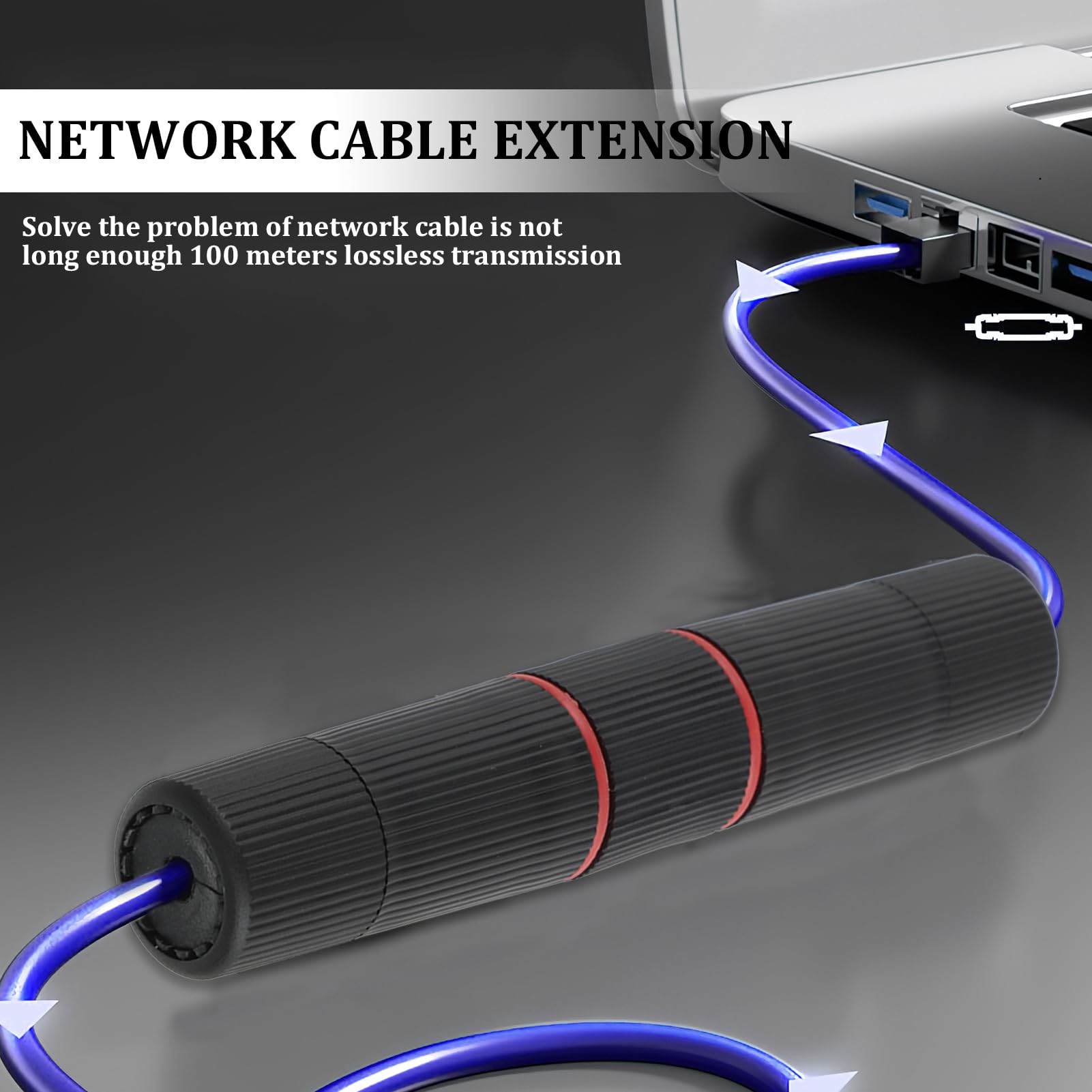 Accoppiatore RJ45 Impermeabile IP68 - 3 Pezzi + 6 Teste Di Cristallo, Per Cavo Ethernet CAT.6/5E - Foto 7