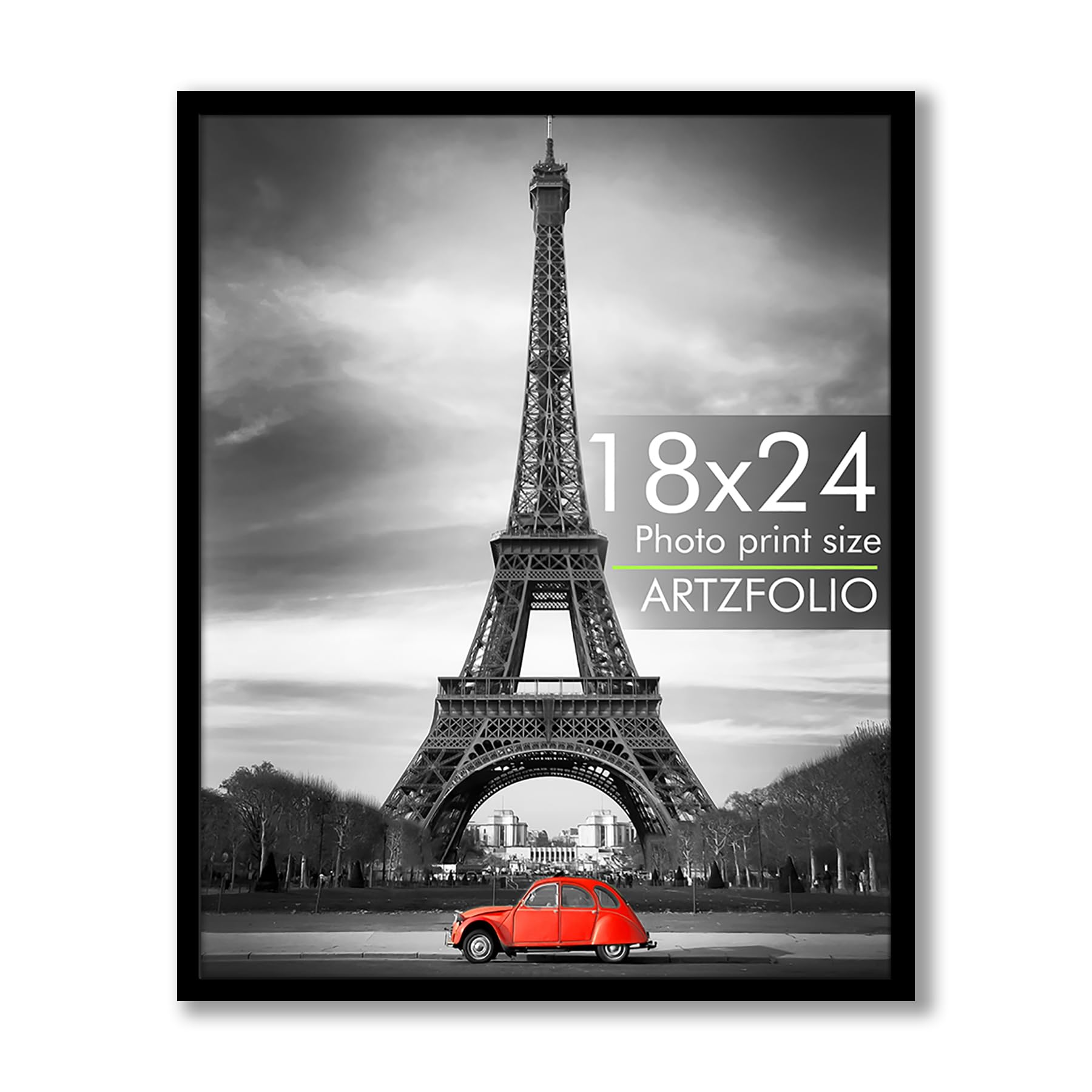 ArtzFolio Wall Photo Frame D575 | Extra Large Size Wall Photo Frames | Big Oversize Picture Frames Bedroom, Home & Office | Black | 18x24 inch (46x61 cms)