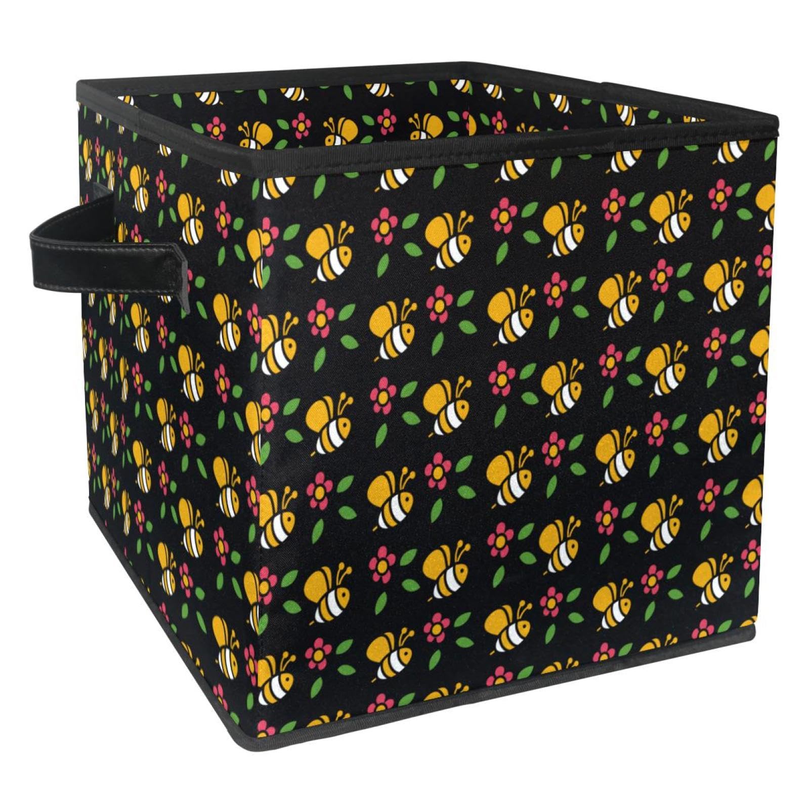 Bac de rangement tissu abeille mignonne pour une maison douce et ordonnée