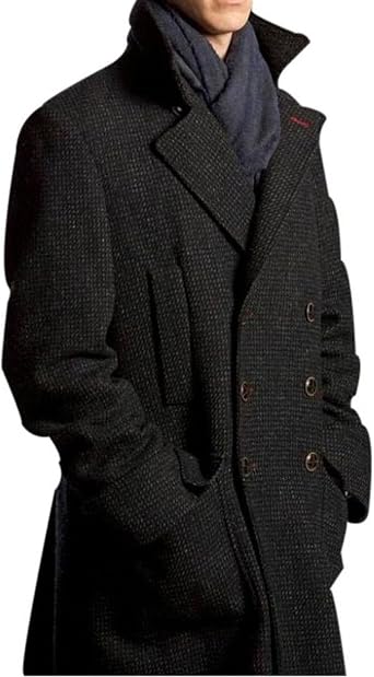 Benedict Cumberbatch Sherlock Holmes Grey Fabric Coat - Benedict  Cumberbatch Sherlock Holme Abrigo de Gris (M, Gris carbón): Amazon.es: Ropa