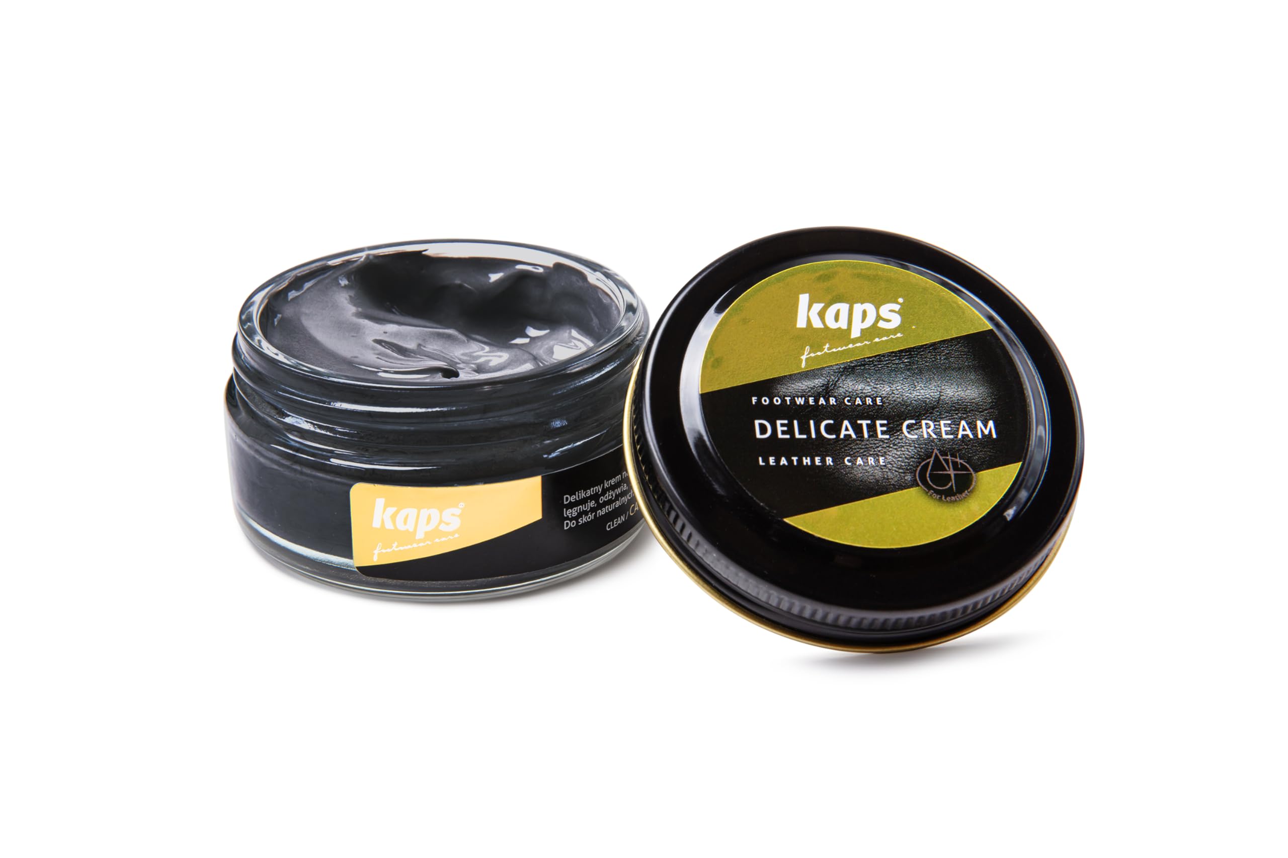 Kaps Leather Shoe Cream - Shoe Care Polish and Colour Conditioner | Refreshes Appearance | For Boots, Handbags, Furniture | Intensive Leather Care and Nourishing | 70 + Shades 50ml — view 77