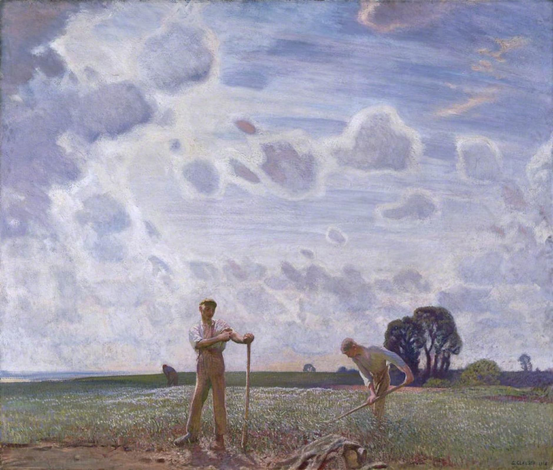 Murale Tableaux Toile d'art George Clausen finition haute qualité - 5