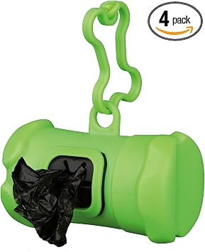 Trixie Dog Dirt Bag Dispenser, Plastic - Waste Bag Holder & Bags *Colours May Vary*