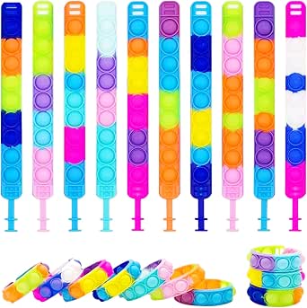 6 Braccialetti Fioriti Per Bambine – Gioielli Colorati, Regalini Per Feste, Pensierini, Materiali Sicuri E Durevoli