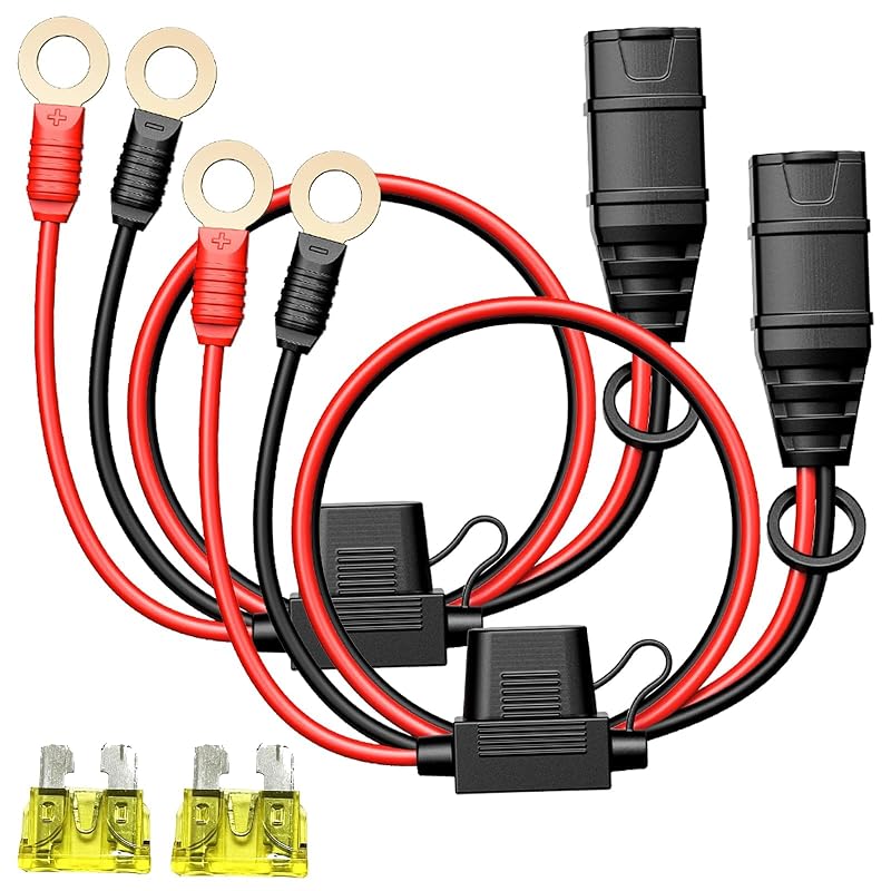 Chicote de carregamento com terminal olhal M10 FZSFVAQ para carregadores NOCO – 2 unidades