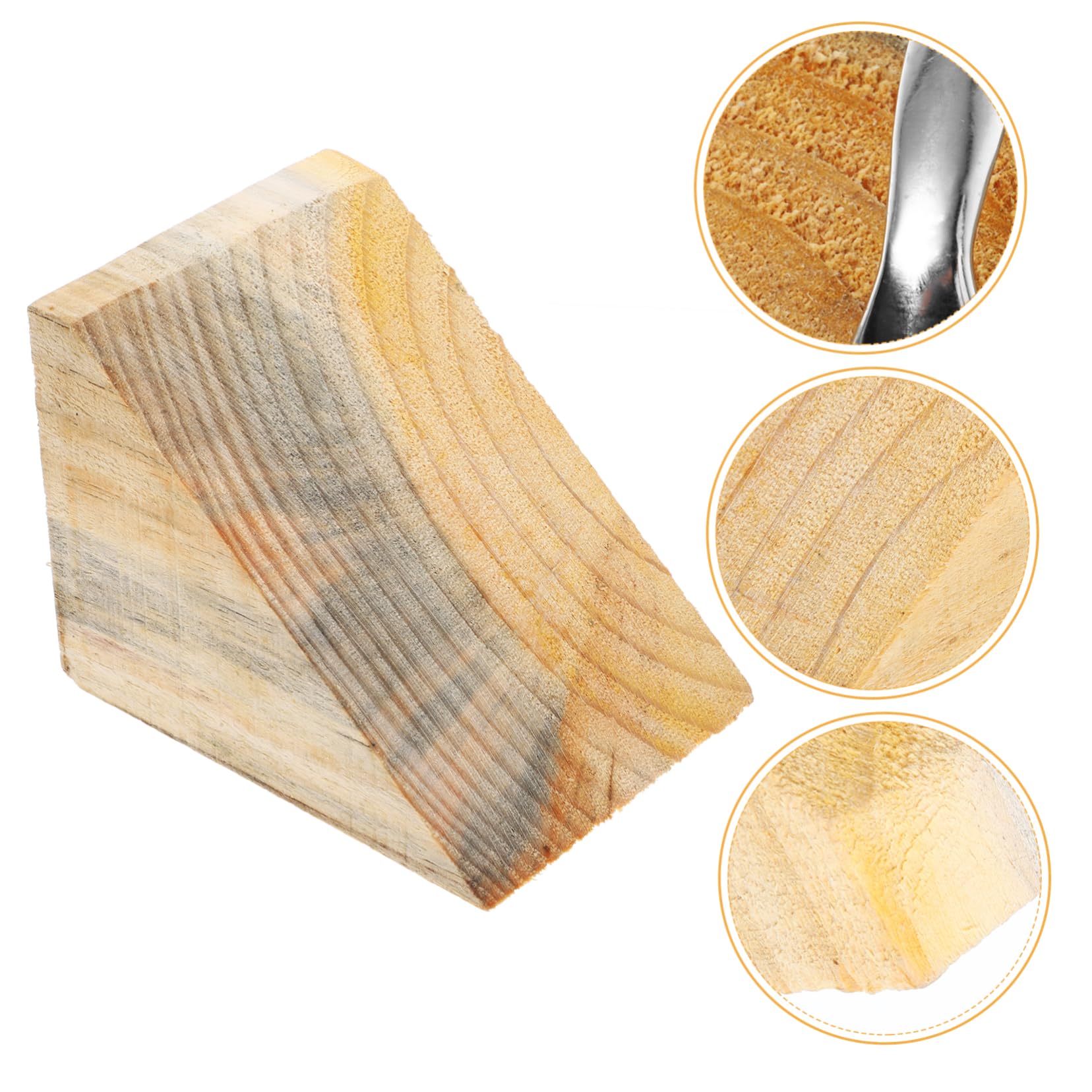 Cuneo Blocca Ruota in Legno e Ferro per Veicoli e Pneumatici, Portatile e Facile da Installare, per Viaggi e Parcheggio Sicuro