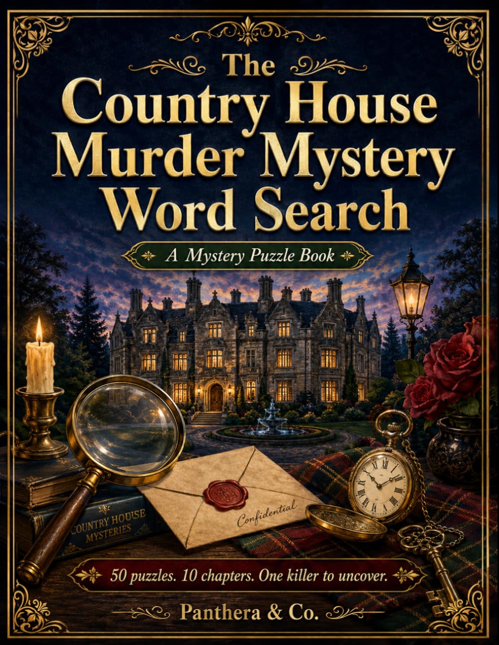 The Country House Murder Mystery Word Search: A Challenging Mystery Word Search Puzzle Book for Adults & Teens