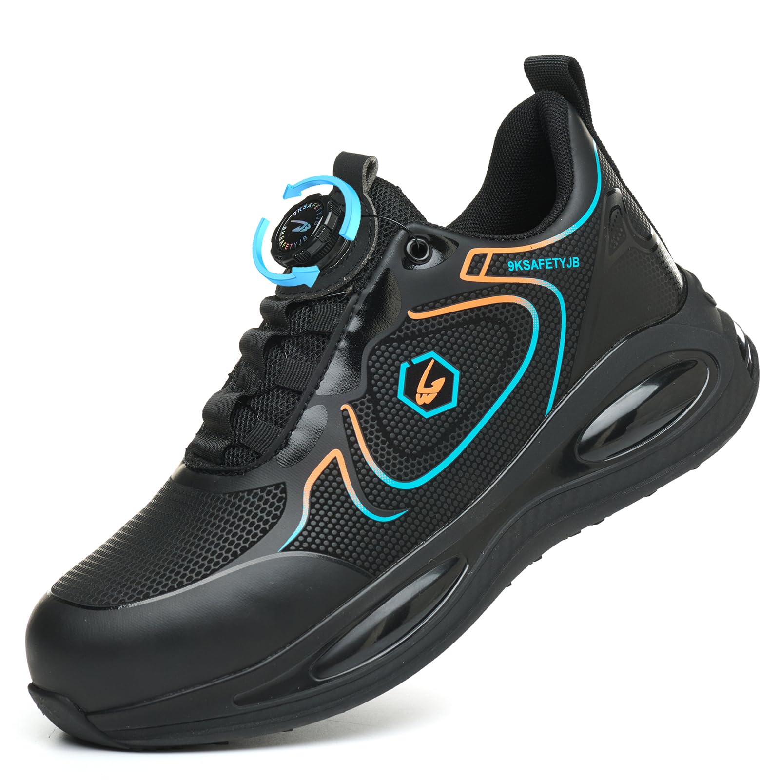SmoothPace Scarpe Antinfortunistiche Uomo Donna Leggere Comode Traspiranti Scarpe Antinfortunistica Antiscivolo Ammortizzazione Sicurezza con Punta in Acciaio da Lavoro 37-46EU