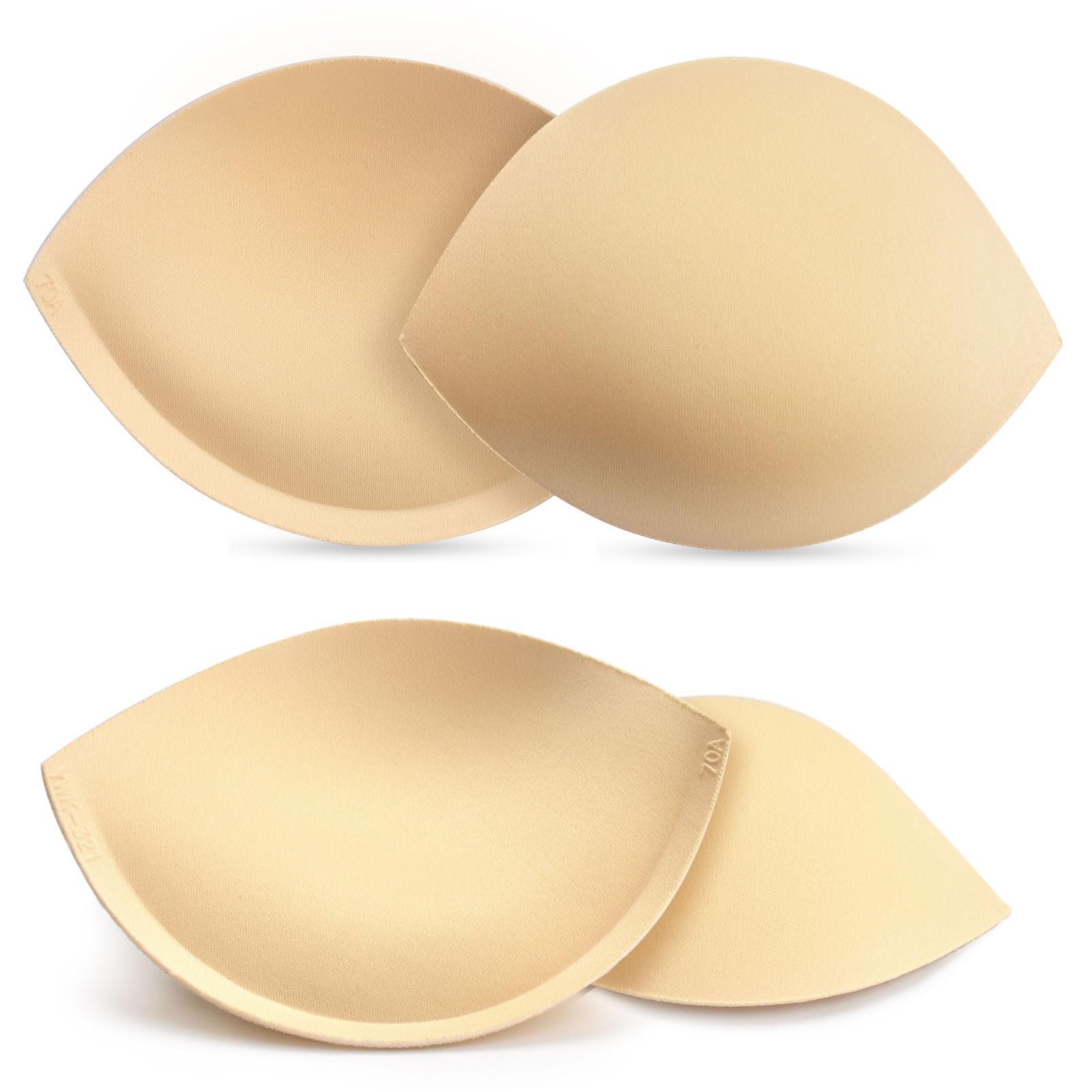 Sponsored Ad - Women's Push Up Bra Pads Inserts 2 Pairs Breast Enhancer Cups Add 1-2 Cup Sizes Instantly A/B, C Cup Available