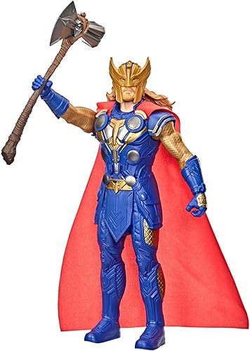 Miniatura 3 de Marvel Studios' Thor: Love and Thunder Stormbreaker Strike Thor, figura de acción electrónica a escala de 12 pulgadas, juguetes para niños a partir