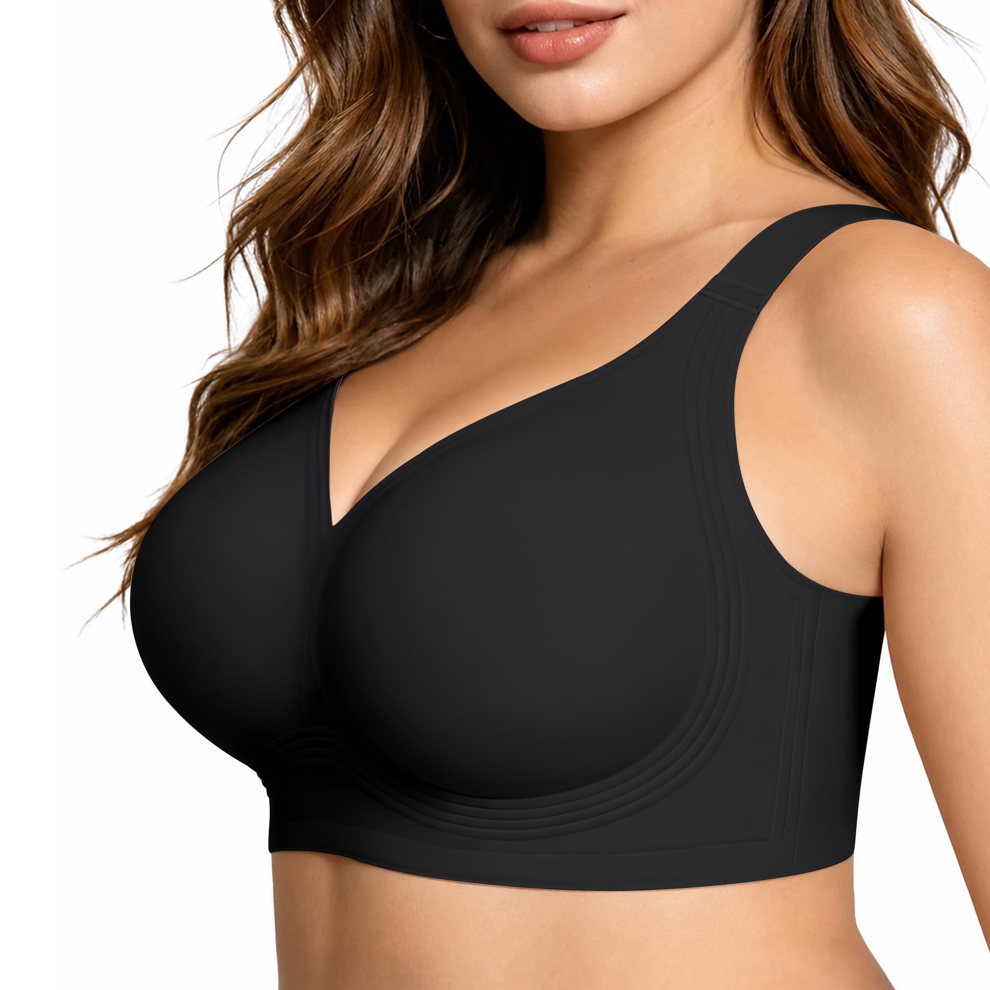 Jelly Bras for Women No Underwire Full Coverage Push Up Plus Size