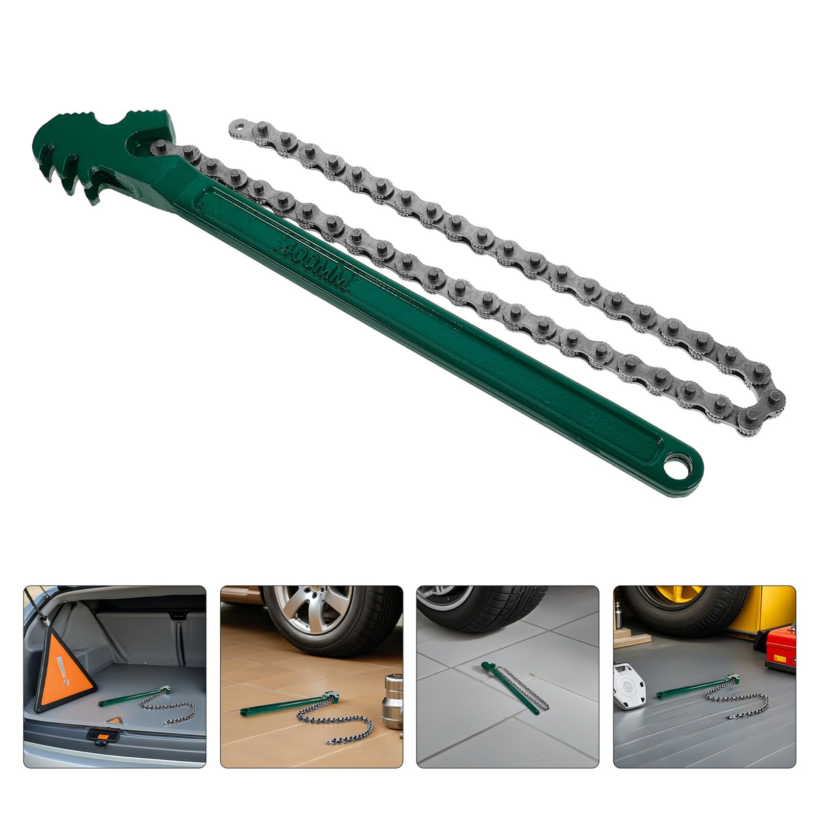 ORFOFE Clé à Chaîne pour 12 Pouces Lot de 2 Pièces Clé à Cliquet Robuste en Métal Outil Antidérapant pour Entretien Automobile et Plomberie Polyvalente