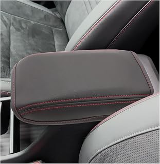 for 2024 2025 Hyundai Kona Armrest Cover 2024 2025 Kona (SE SEL Limited N-Line) Accessories 2025 Kona Center Console Cover for 2024 Hyundai Kona Middle Console Cover 2025 Kona Armrest Cover(Red)