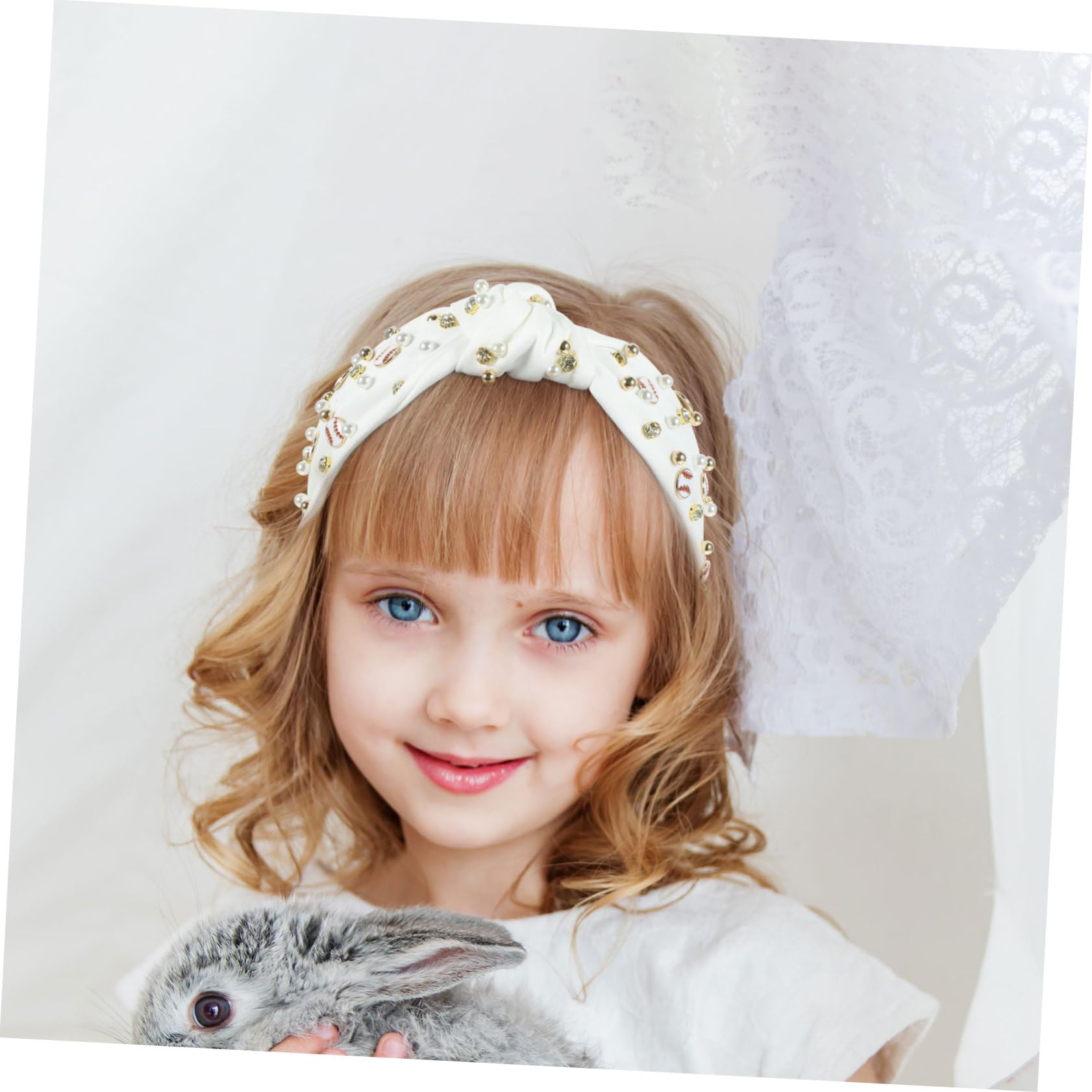 Fasce Da Donna Con Perle Strass Cerchietto Per Capelli Spesso Alla