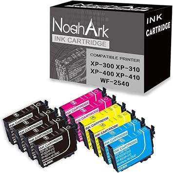 NoahArk 10 Packs Remanufactured Ink Cartridge Compatible for 200XL 200 XL T200XL use for Expression Home XP-200 XP-300 XP-310 XP-400 XP-410 Workforce WF-2520 WF-2530 4BK/2C/2M/2Y