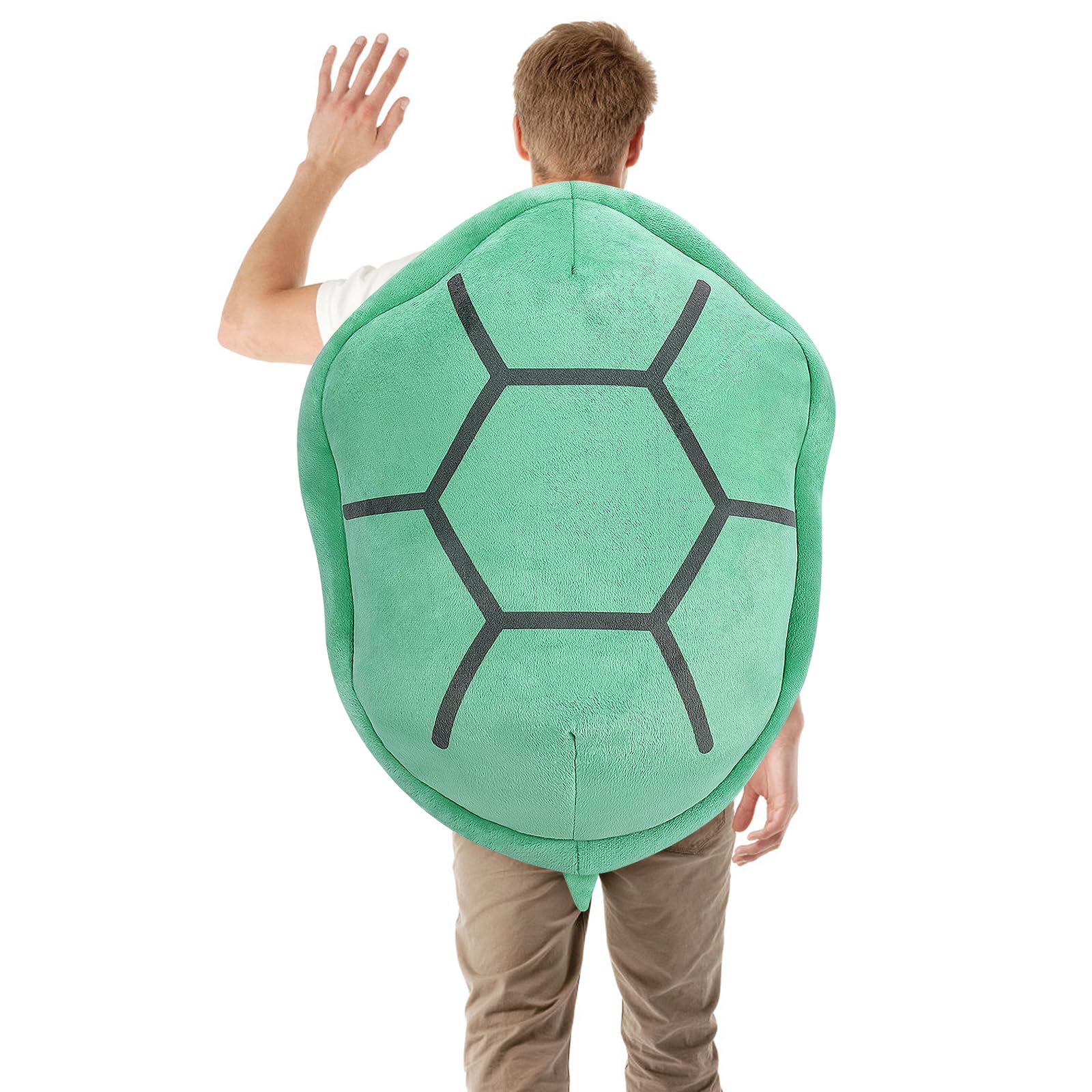Turtle Shell Plush Wearable Cushion Stuffed Animal Toy Costume Plush Pillow Multi-Purpose Plush Pillow Fancy Dress Gift for Unisex Birthday Christmas (31.4 in)