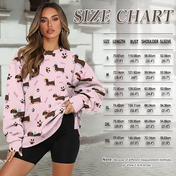 Cozeyat Women's Sweatshirts - Oversized Crewneck Pullover Casual Long Sleeve Fall Winter Tops
