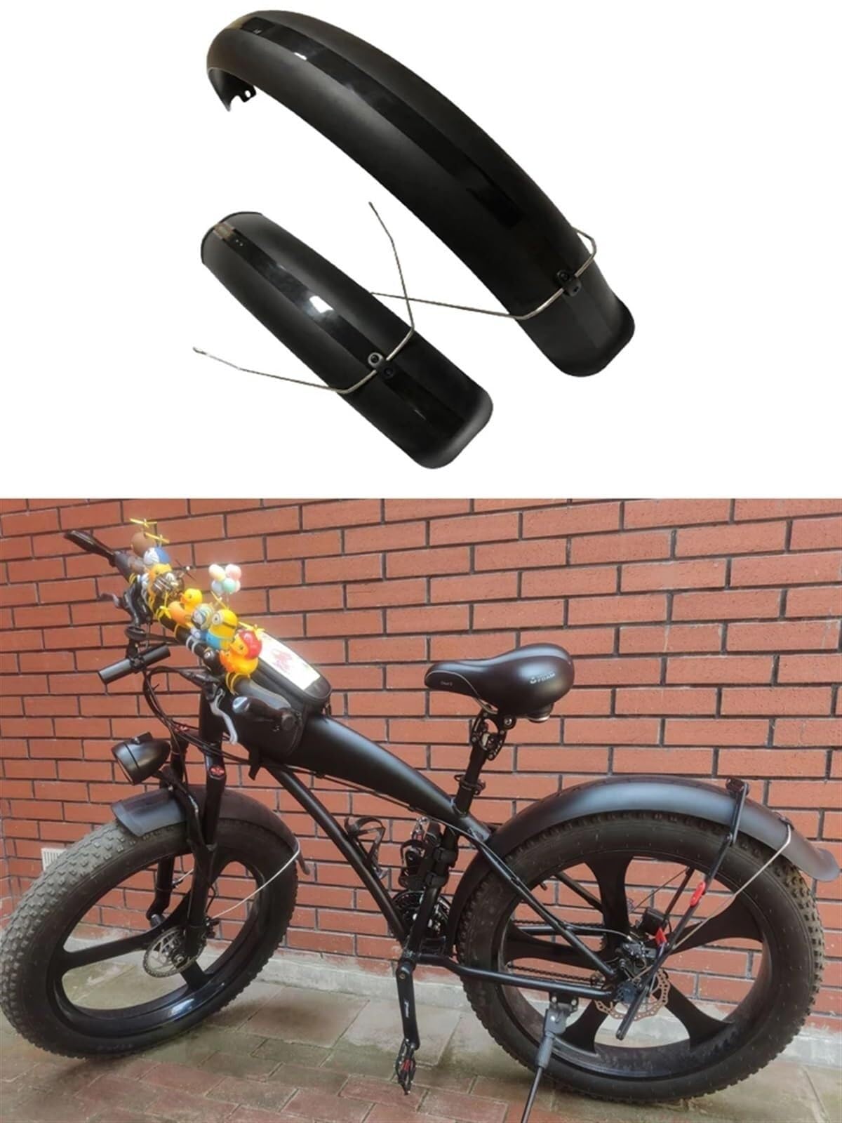 Fahrrad Schutzbleche 26 Zoll * 4.0 Snow Bike Schutzbleche Bariatric Bike/Beach Bike 110MM Full Wrap Schutzbleche Fahrradzubehör(26inch)