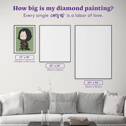 Miniatura 7 de DIAMOND ART CLUB Harry Potter Professor Snape - Kit de pintura de diamantes en lienzo, 13 x 18 pulgadas (12.9 x 18.0 in)