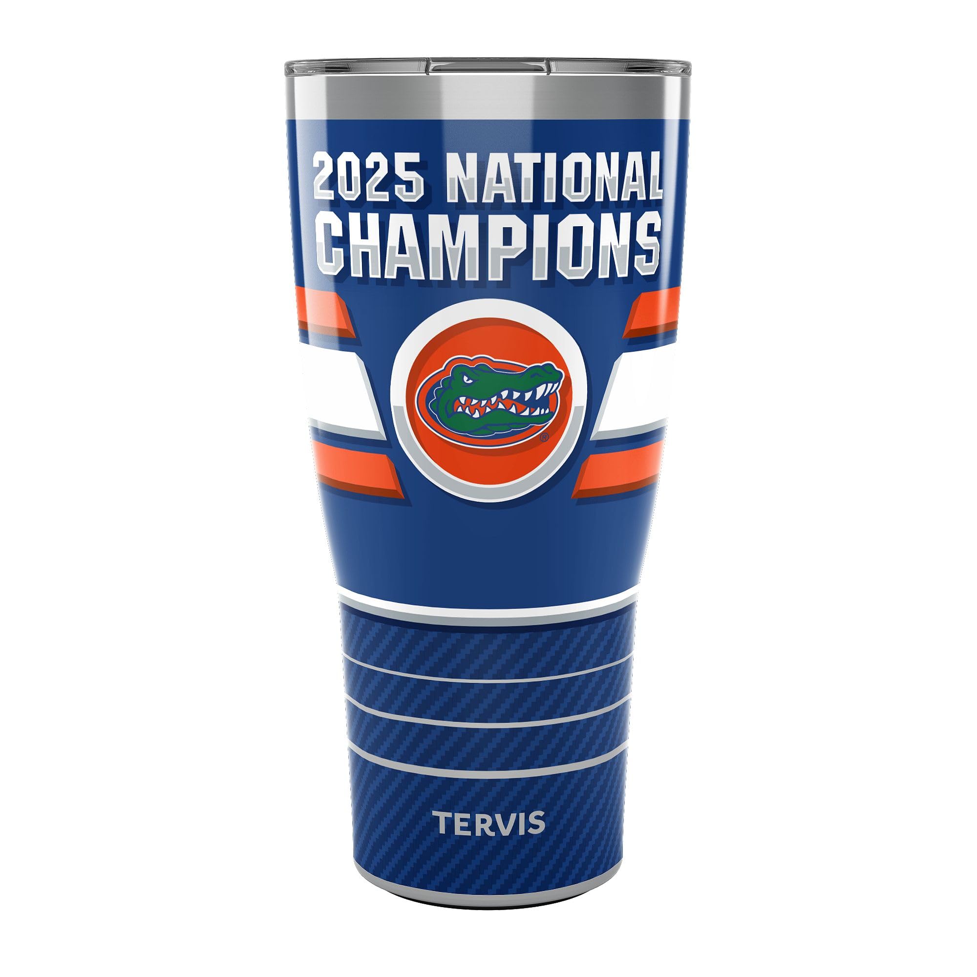 Tervis Traveler Florida Gators – 2025 NCAA Herren Basketball National Champions dreifach wandiger, isolierter Becher hält Getränke kalt und heiß, 850 ml, Edelstahl