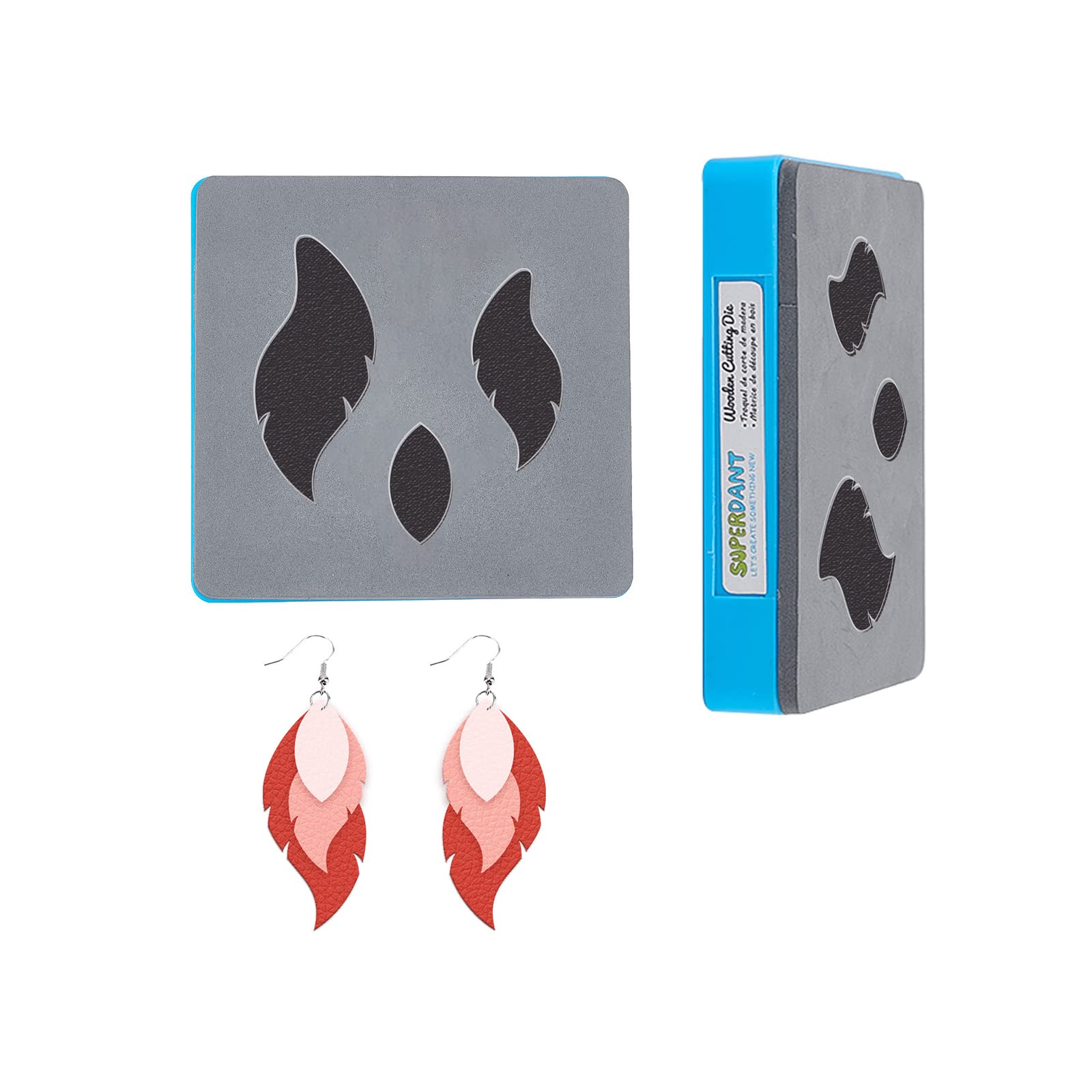 SUPERDANT Gland Plume Boucles D'oreilles Matrices De Découpe Feuillage En Bois Die Boucles D'oreilles Coupes Décorations Suspendues Pendentif Porte-Clés Découpe Pour Boucle D'oreille Faire Des Filles