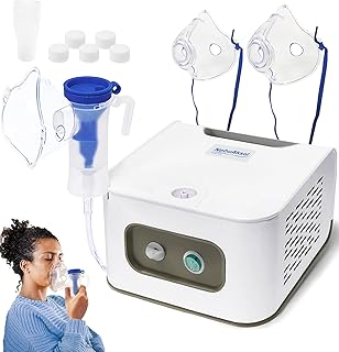 Nebulizer Machine for Adults and Kids, Portable Jet Nebulizer Machine for Breathing Treatment, Cool Mist Steam Inhaler nebulzier, Included A Set of kit, Suit for The Whole Family