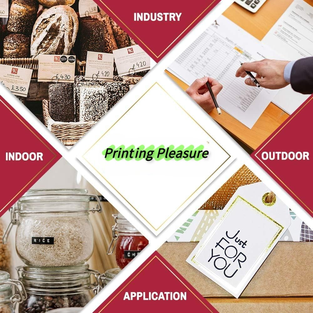 Printing Pleasure 10x Compatibile Rotolo Zebra 72mm x 36mm Etichette (Etichetta per rotolo: 1000) per Zebra, Toshiba, Citizen, Eltron, Orion, UPS Stampante per Etichette