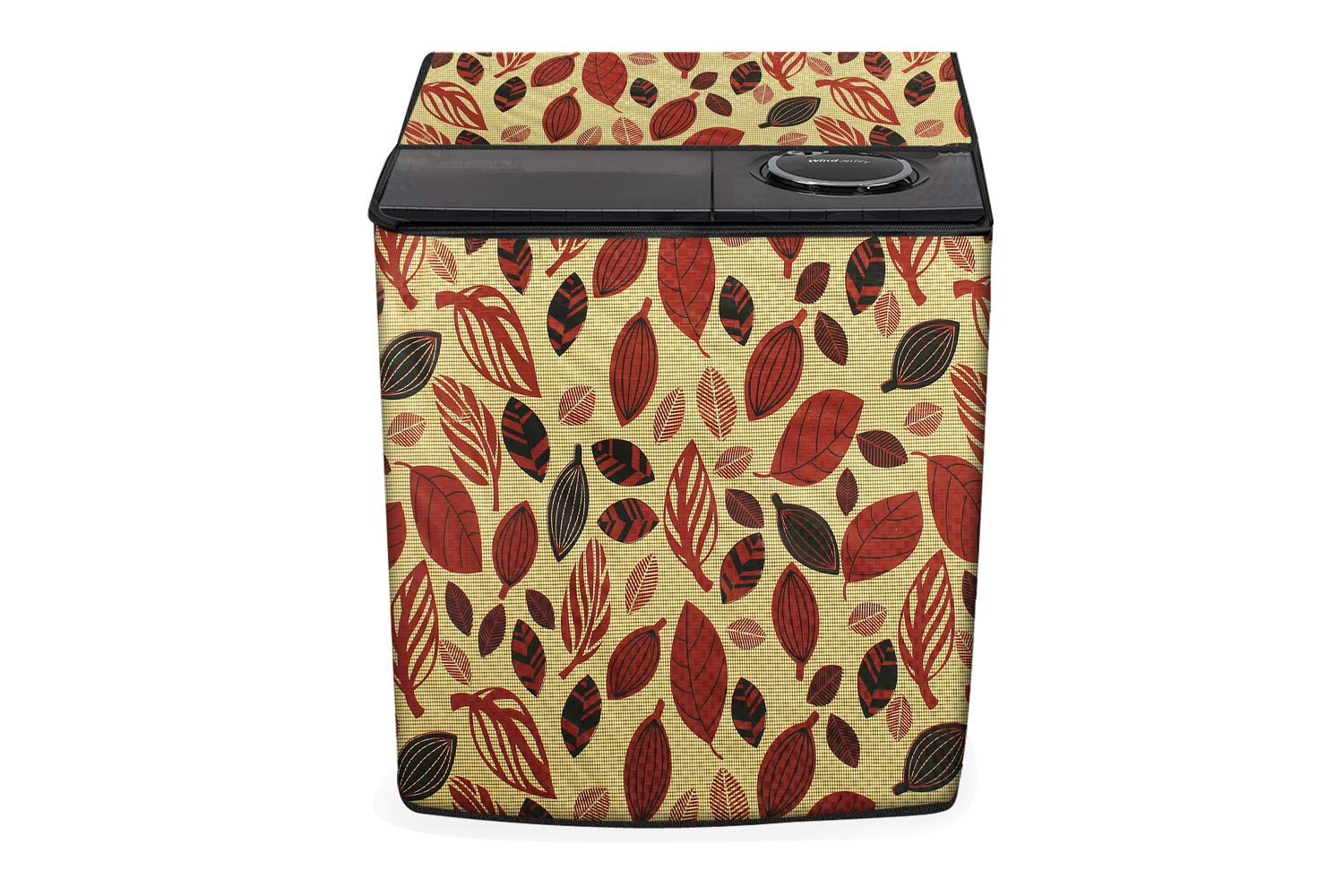 Stylista Washing Machine Cover Compatible for LG 9.5 kg semi Automatic P1565R3SA Printed Pattern