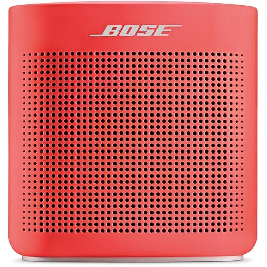 Bose SoundLink Color II: Portable Bluetooth, Wireless Speaker with Microphone- Coral Red