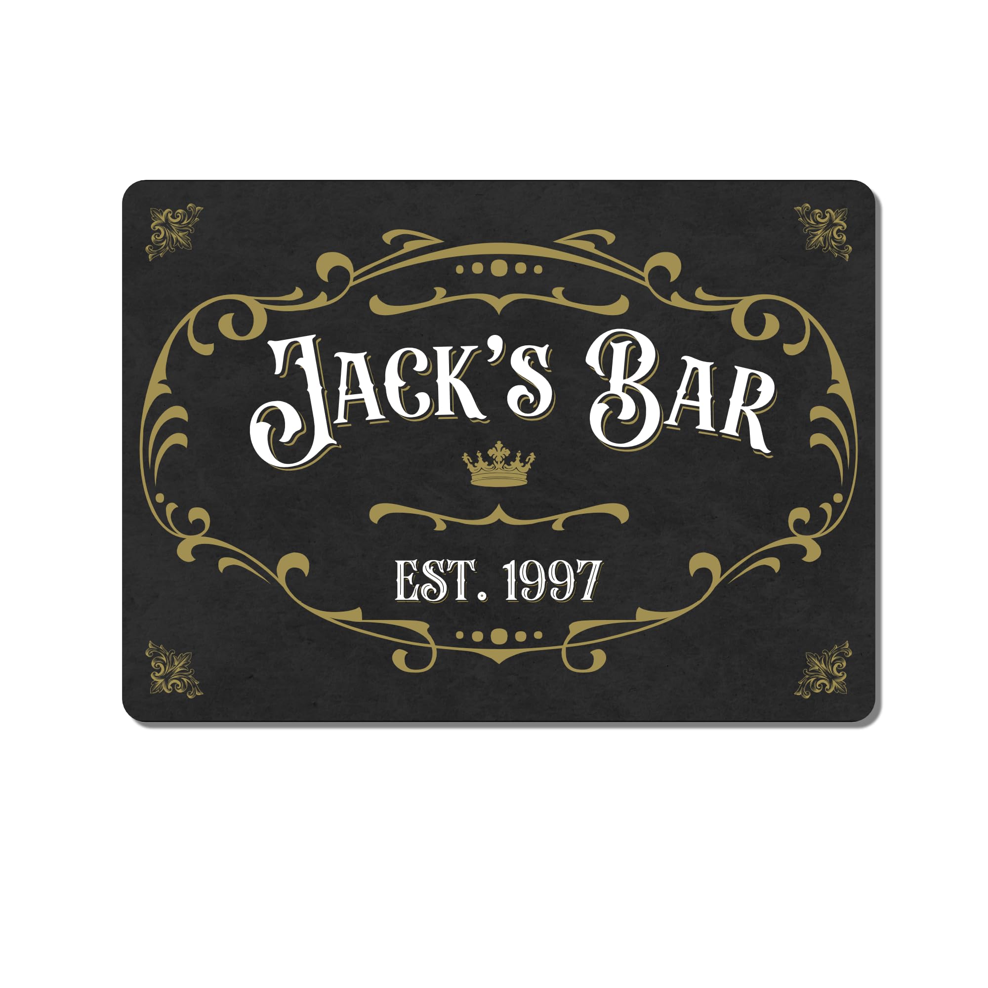 Personalised Beer Garden Sign – Custom Vintage-Style Metal Plaque for Garden Bar or Patio ((A3 (283mm x 405m))