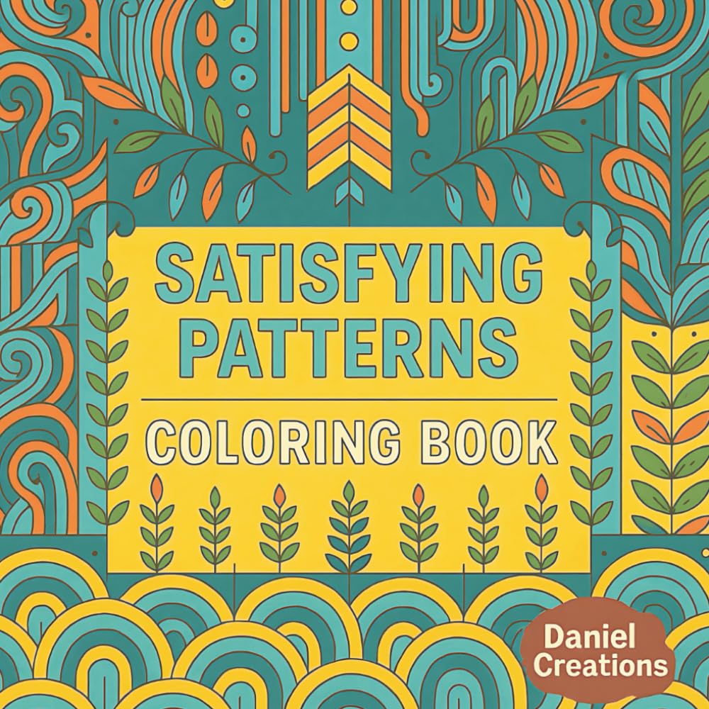 Relaxing Patterns Coloring Book: Simple Geometric Shapes for Stress Relief and Mindfulness in Adults, Teens, and Kids
