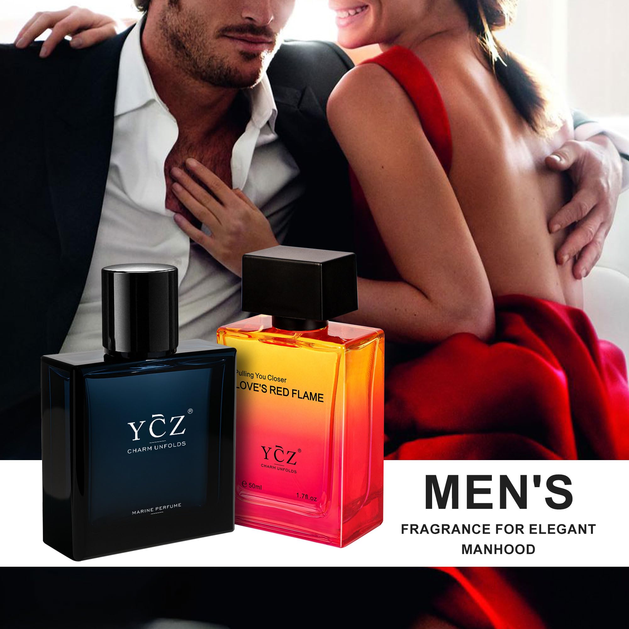 Amazon.com : Ycz Men's Cologne Set, Marine & Borrowing Fire