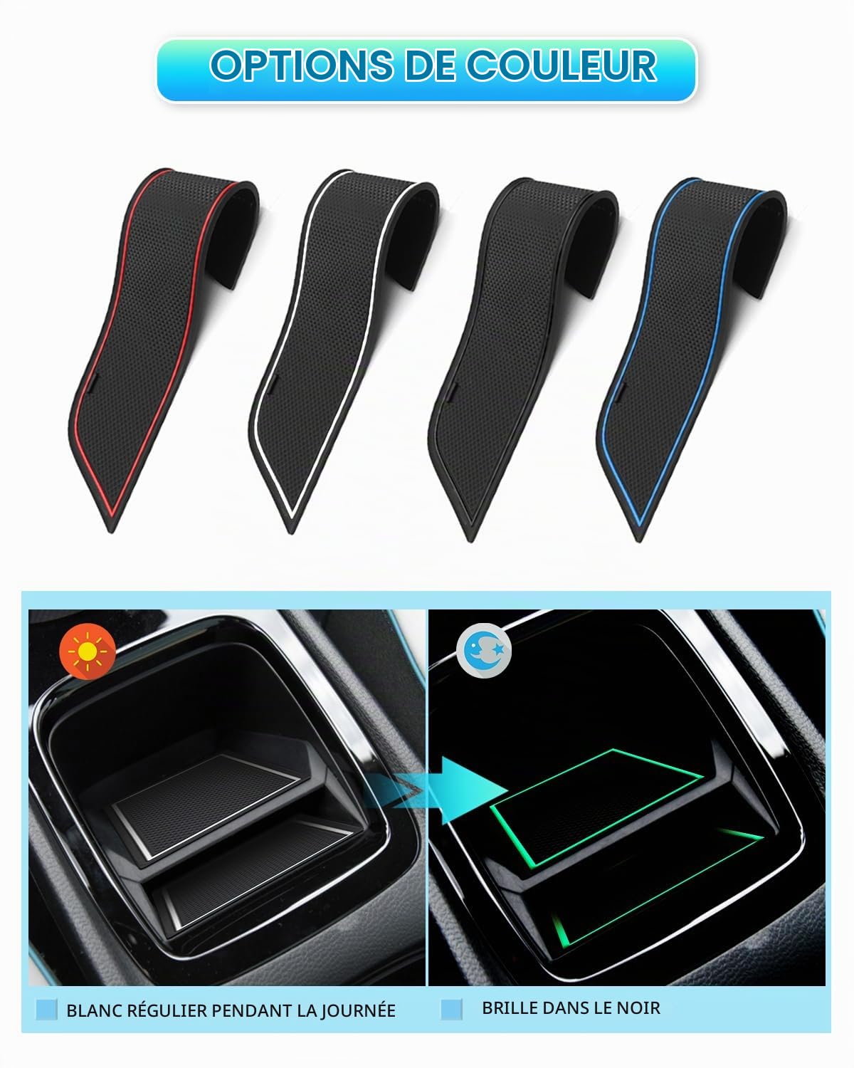 CDEFG Compatible avec Audi A1 GB 2019-2024 2025 Tapis Anti-poussière Antidérapante, A1 GB Porte Intérieure Tasse Boîte de Bras Tapis de Stockage A1 Sportback 2025 Accessoires (Noir)