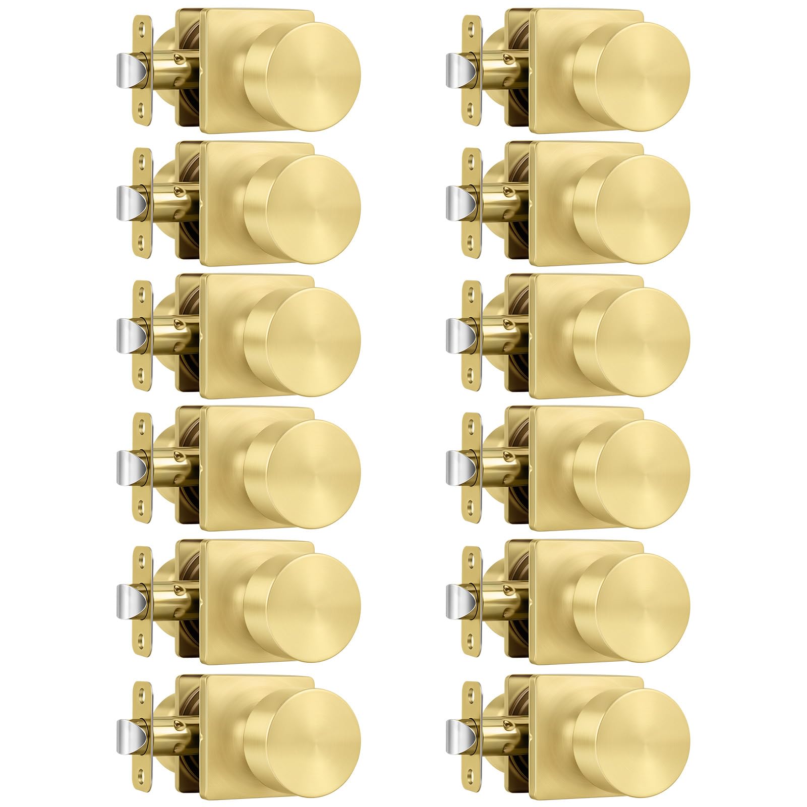 Haidms Matte Black Door Knobs - 6 Pack -28