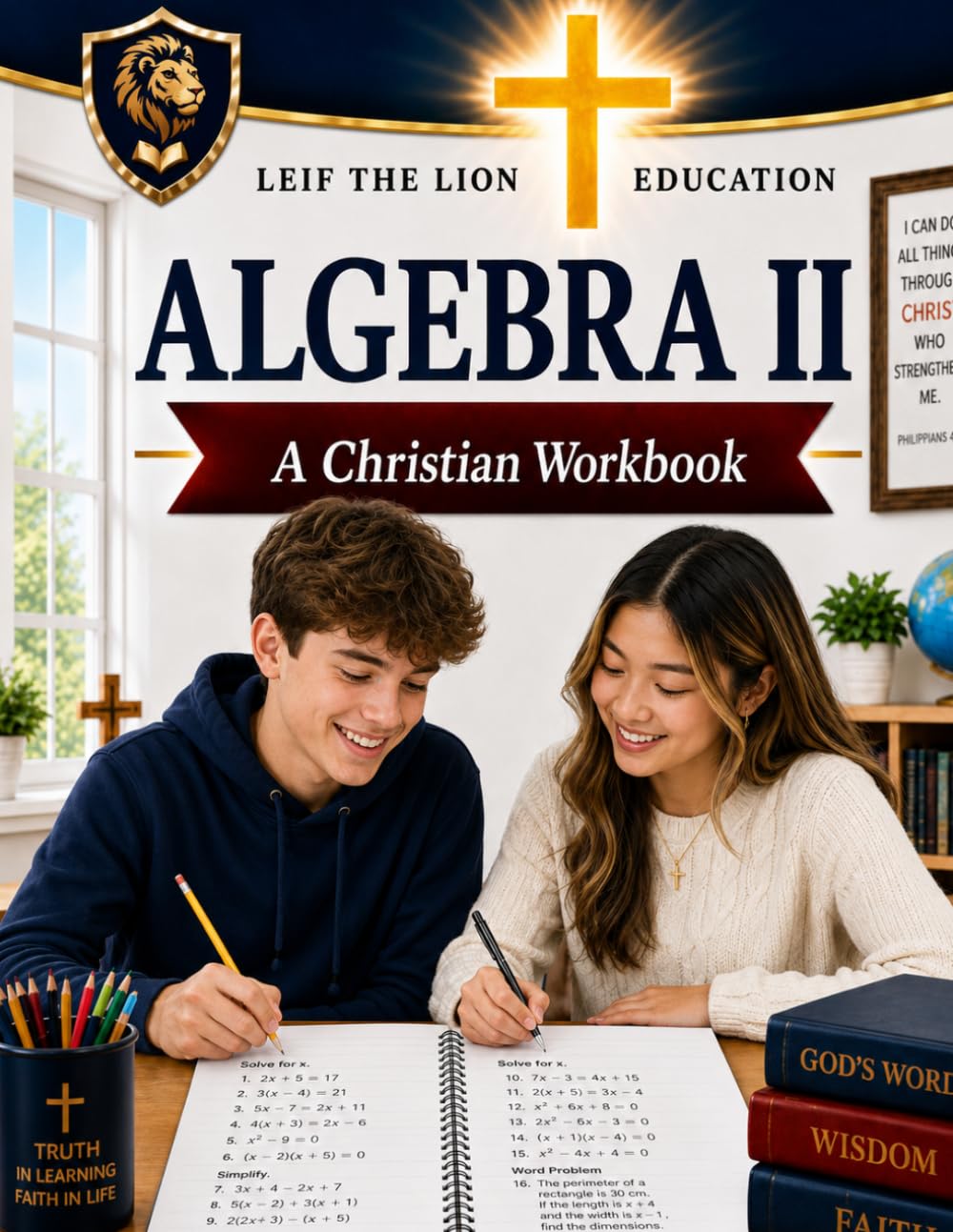Algebra II: A Christian Homeschool Math Workbook with Step-by-Step Lessons, Practice Problems, and Answer Key (Homeschool Math Subjects)