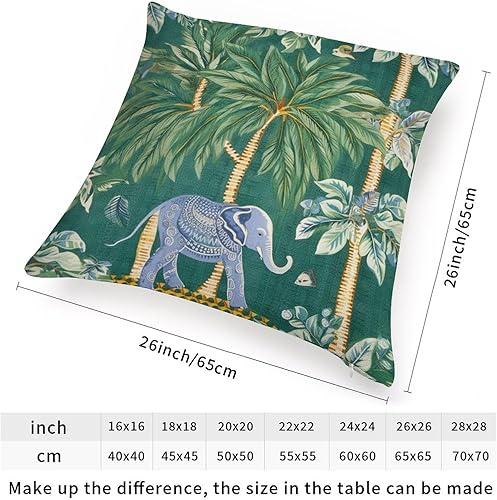 Vista 91 de ArogGeld Fundas de cojín asiáticas escénicas elegantes chinoiserie, diseño de loto verde, pájaros, jardines, funda de almohada para sofá