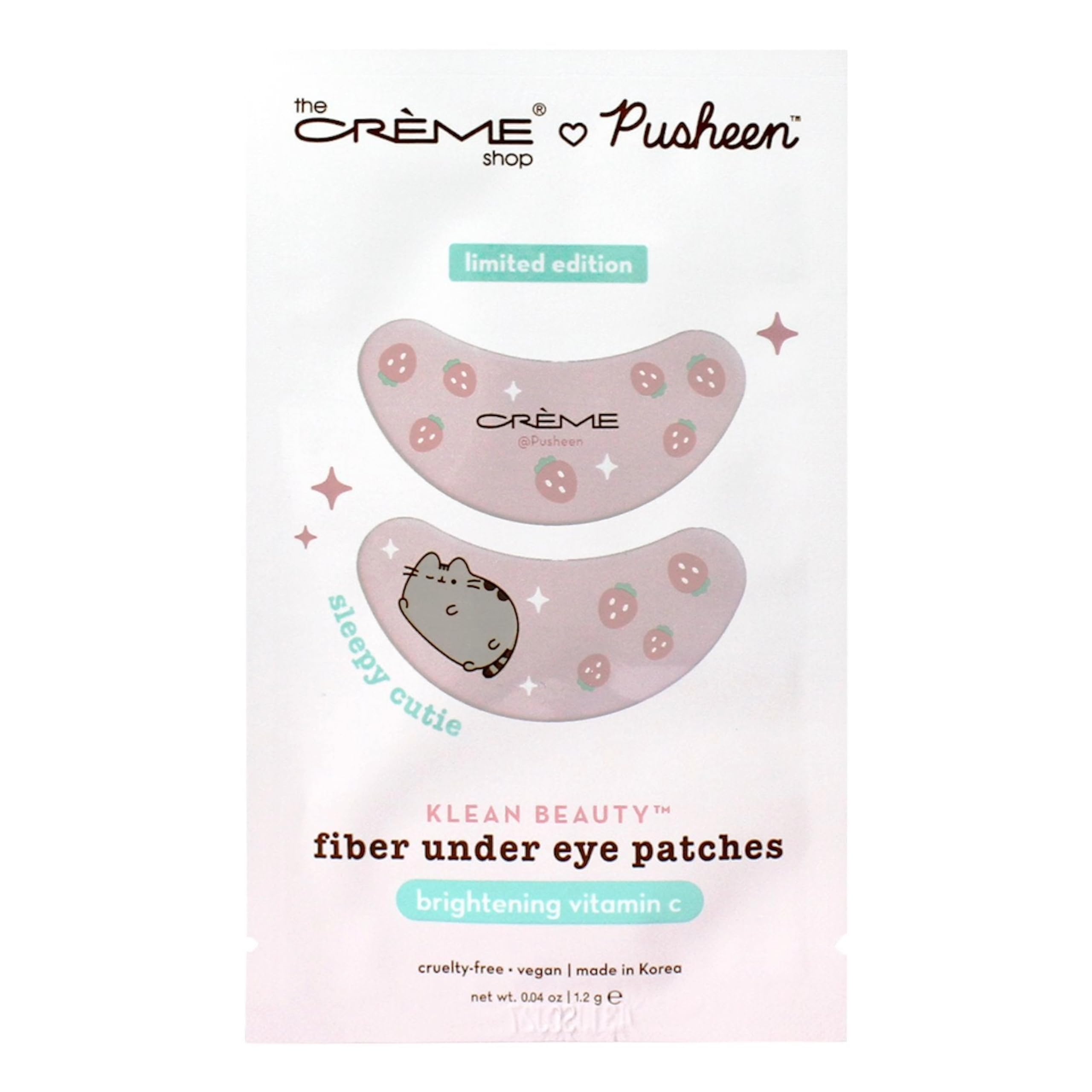 Amazon.com: The Crème Shop X PUSHEEN KLEAN BEAUTY™ Fiber Under Eye