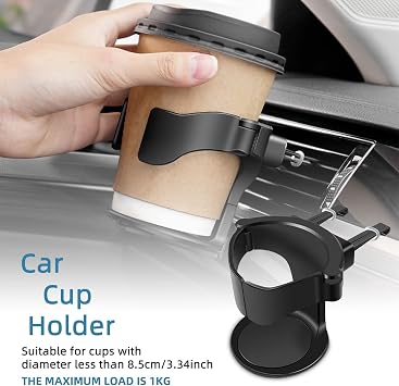 Car Cup Holder, Esteopt 2PCS Universal Car Drink Cup Holder, Adjustable Car Air Conditioner Vent Drink Holder, Water Bottle Holder, Drink Stand