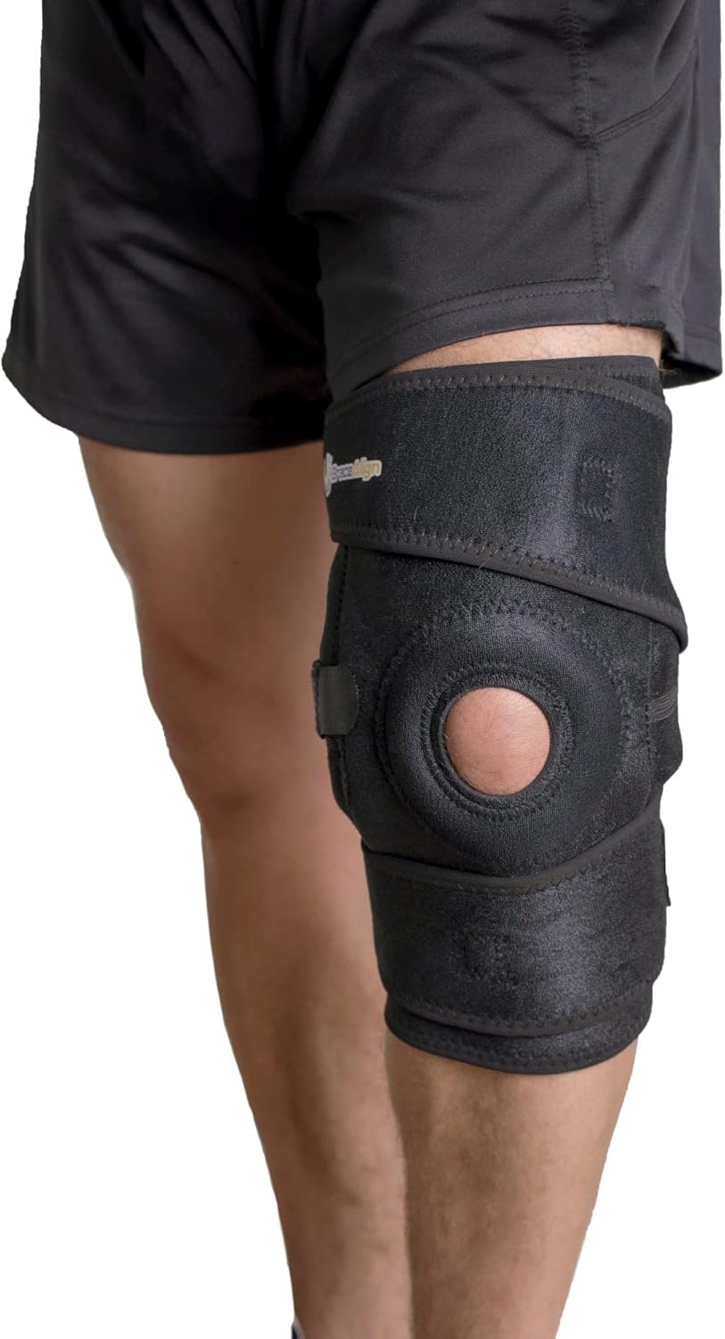 Stabilizing ROM HInged Knee Brace - for ACL/PCL Injuries, Patella Support, Sprains, Hypertension and More for Men and Women…