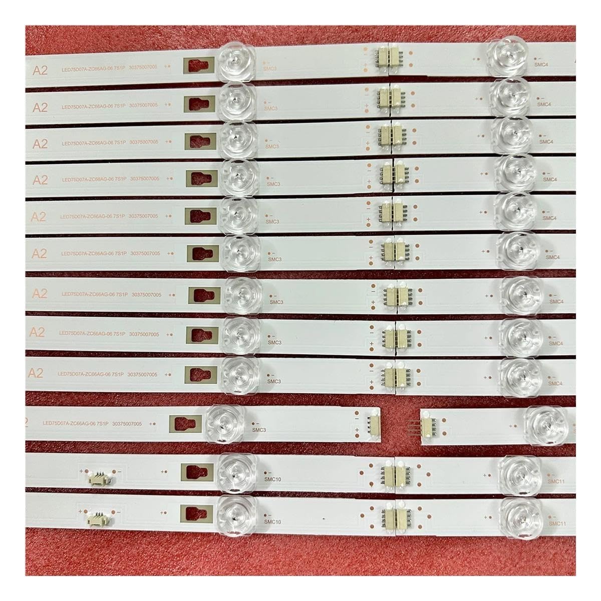 Listwa oświetleniowa LED dla Haier 75 Smart TV S1 Element E4FAA75R ONN 30375007007 Eko K75USW K750USG LED75D07A LED75D07B-ZC66AG-05