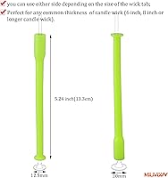 Vista 2 de MILIVIXAY 12pcs Candle Wick Placing Tubes Wick Centering Tool for Candle Making.