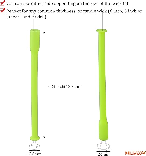 Miniatura 2 de MILIVIXAY 12 tubos de colocación de mecha de vela herramienta de centrado de mecha para hacer velas.