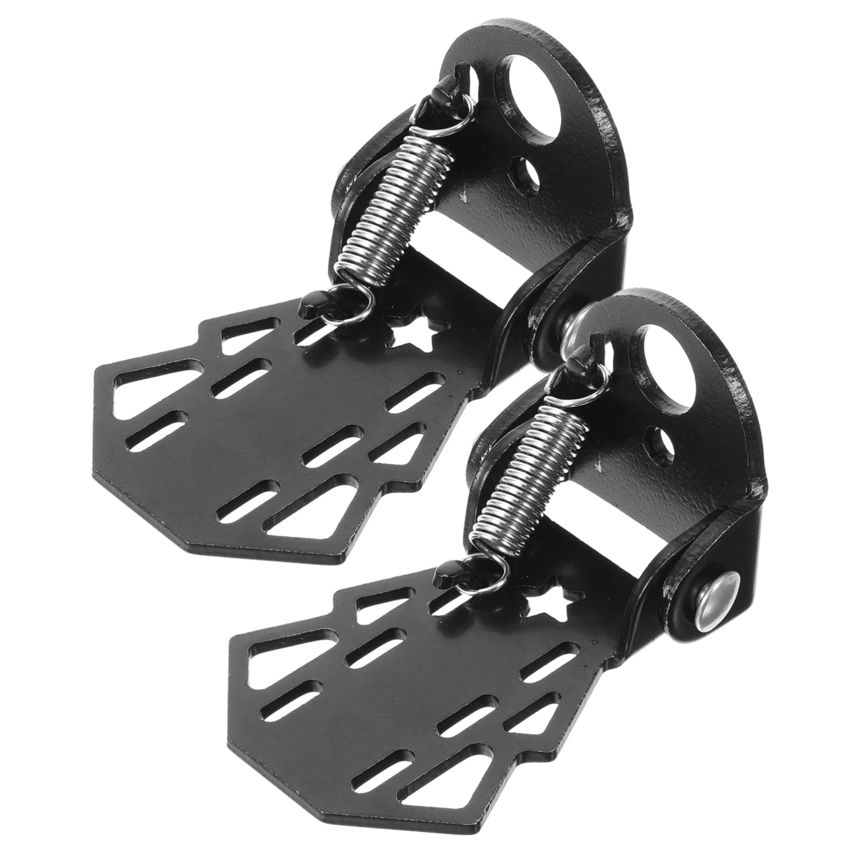 HANABASS Pedali Pieghevoli Per Sedile Posteriore Per Mountain Bike (neri) 2 Pezzi Bici Pedale Del Ciclismo Acciaio