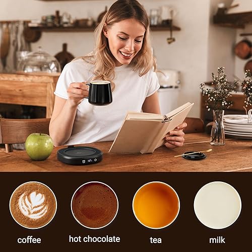 Miniatura 5 de Juego de tazas de café con 4 ajustes de temperatura, apagado automático de 8 horas